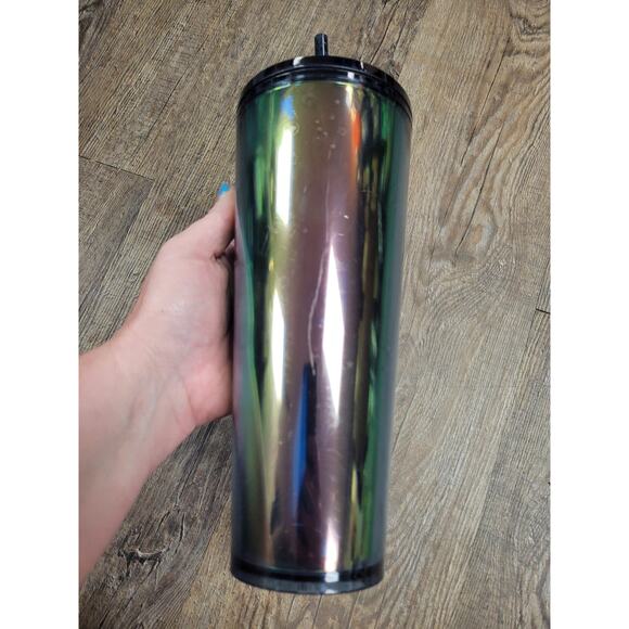 Starbucks 2023 Holiday Mermaid Siren Iridescent Cold Cup 24 Oz Tumber - Picture 4 of 8